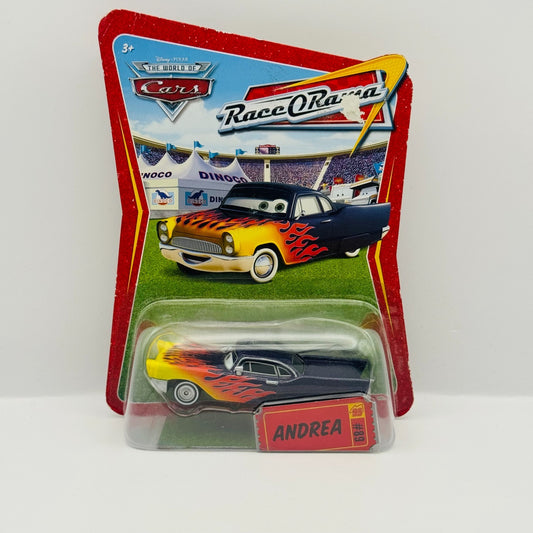 Disney Pixar Cars - GRETA WITH ANDREA NAMETAG ERROR - 1:55 Diecast
