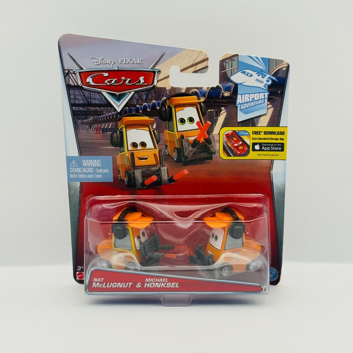Disney Pixar Cars NAT MCLUGNUT & MICHAEL HONKSEL Airport Adventure 1:55 Diecast