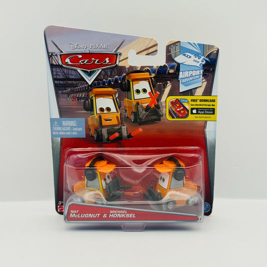 Disney Pixar Cars NAT MCLUGNUT & MICHAEL HONKSEL Airport Adventure 1:55 Diecast