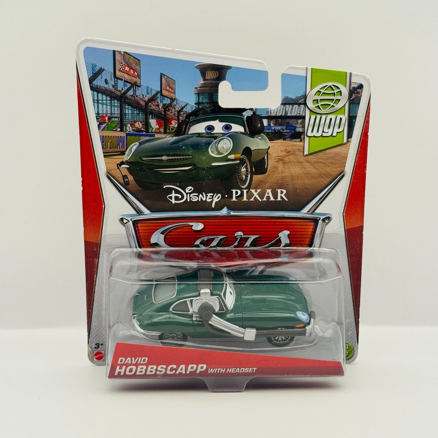 Disney Pixar Cars - DAVID HOBBSCAPP WITH HEADSET WGP 2013 - 1:55 Diecast