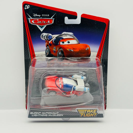 Disney Pixar Cars - BURNT AUTONAUT MCQUEEN Take Flight Moon Mater - 1:55 Diecast