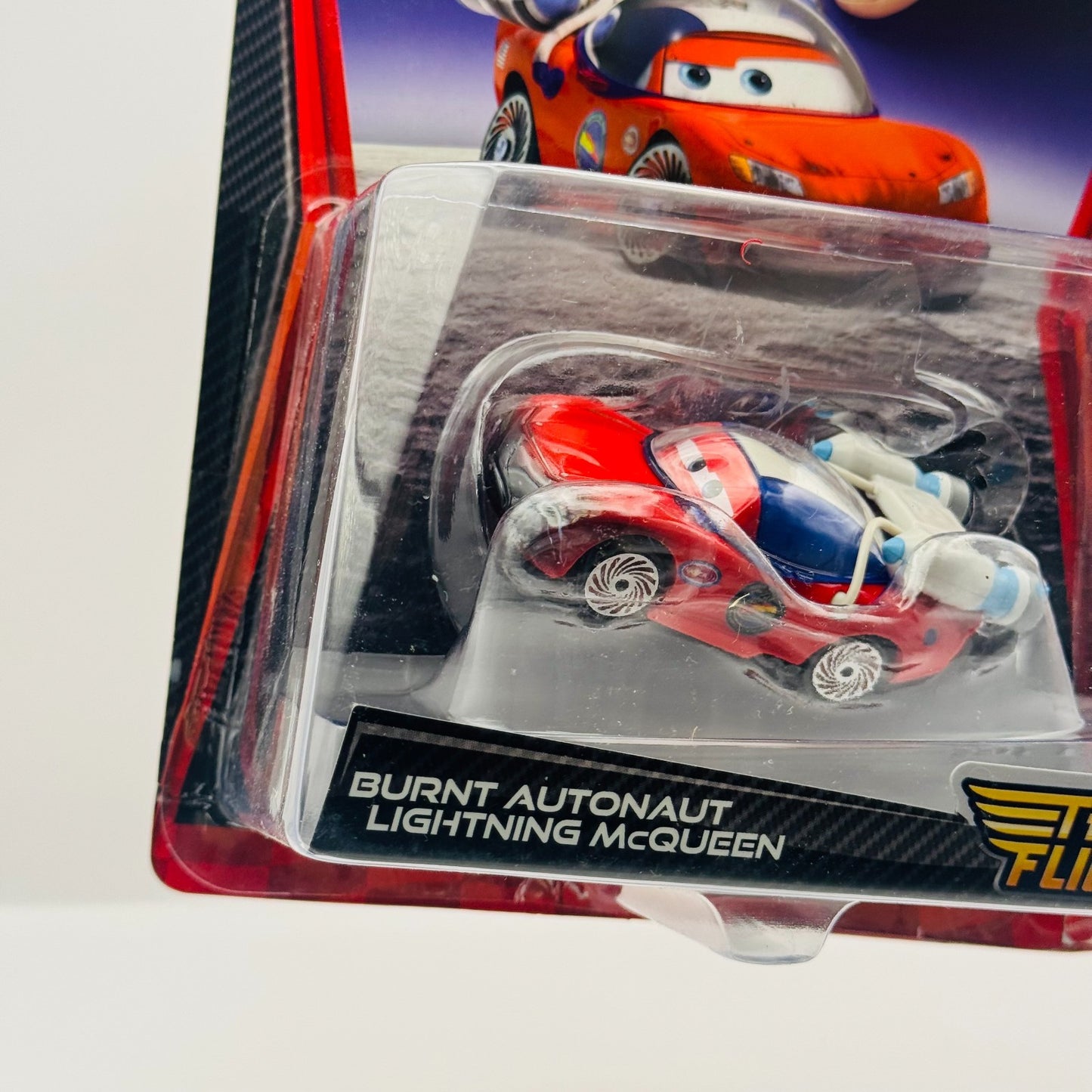 Disney Pixar Cars - BURNT AUTONAUT MCQUEEN Take Flight Moon Mater - 1:55 Diecast