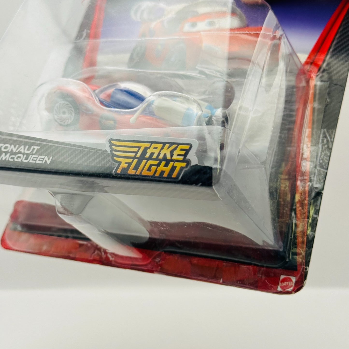 Disney Pixar Cars - BURNT AUTONAUT MCQUEEN Take Flight Moon Mater - 1:55 Diecast
