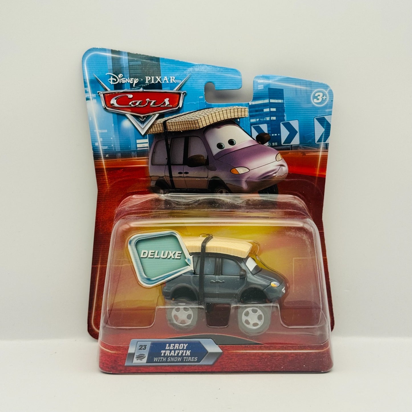 Disney Pixar Cars - LEROY TRAFFIK WITH SNOW TIRES Deluxe 2010 - 1:55 Diecast