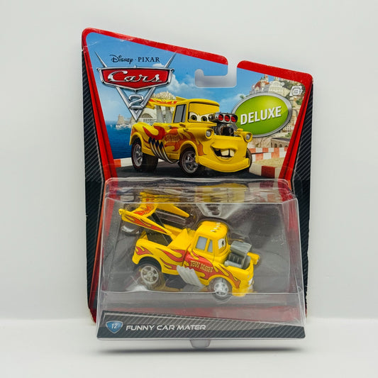 Disney Pixar Cars - HOT ROD FUNNY CAR MATER Deluxe Cars 2 2011 - 1:55 Diecast