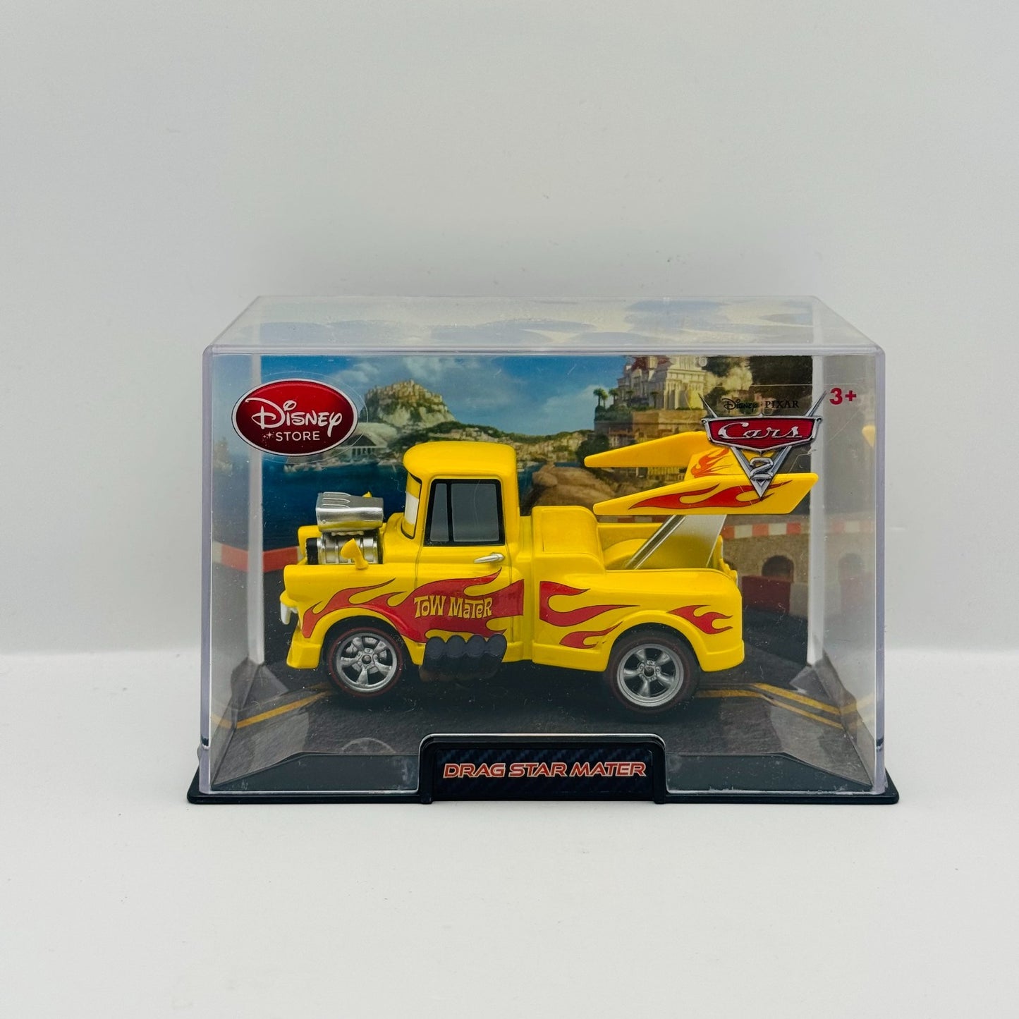 Disney Pixar Cars - DRAG STAR MATER FUNNY CAR HOT ROD Disney Store -1:43 Diecast