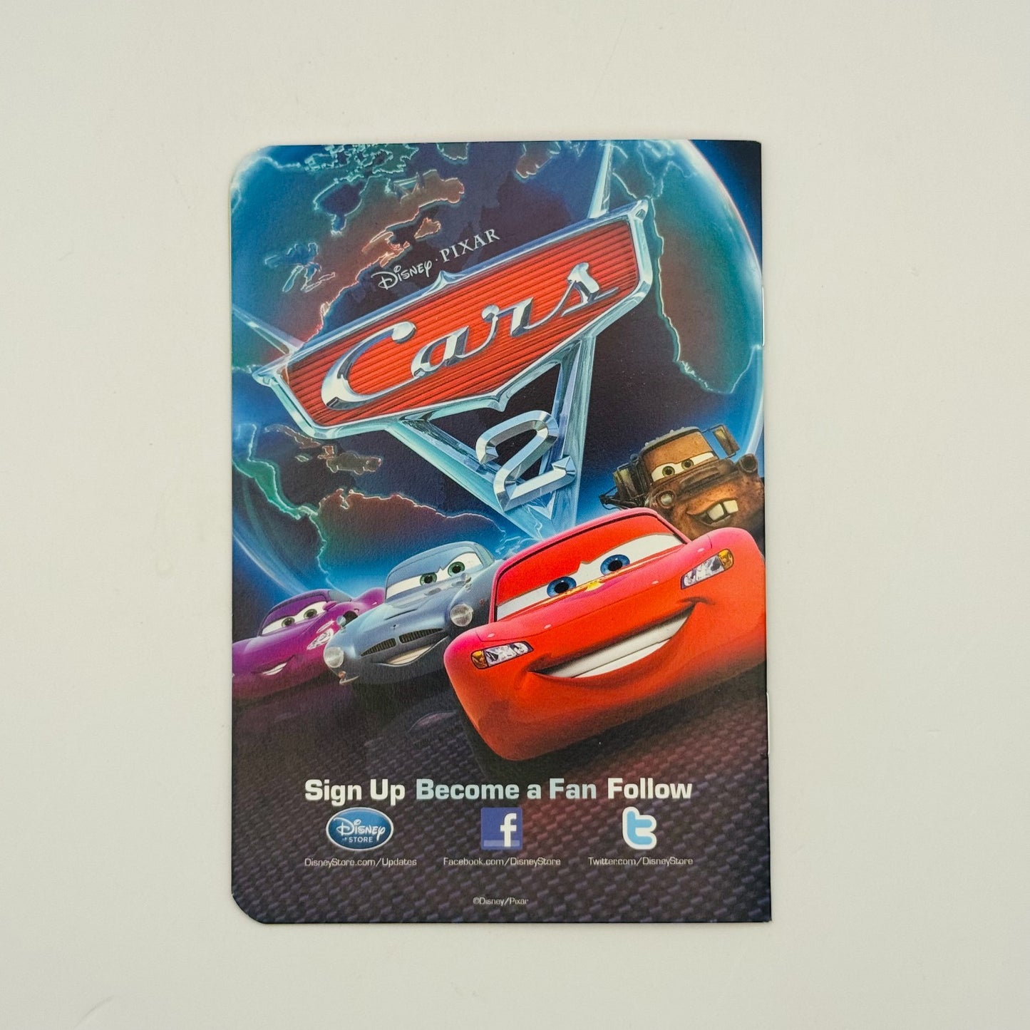 Disney Pixar Cars - CARS 2 PASSPORT PROMOTIONAL BOOKLET - Disney Store 2011