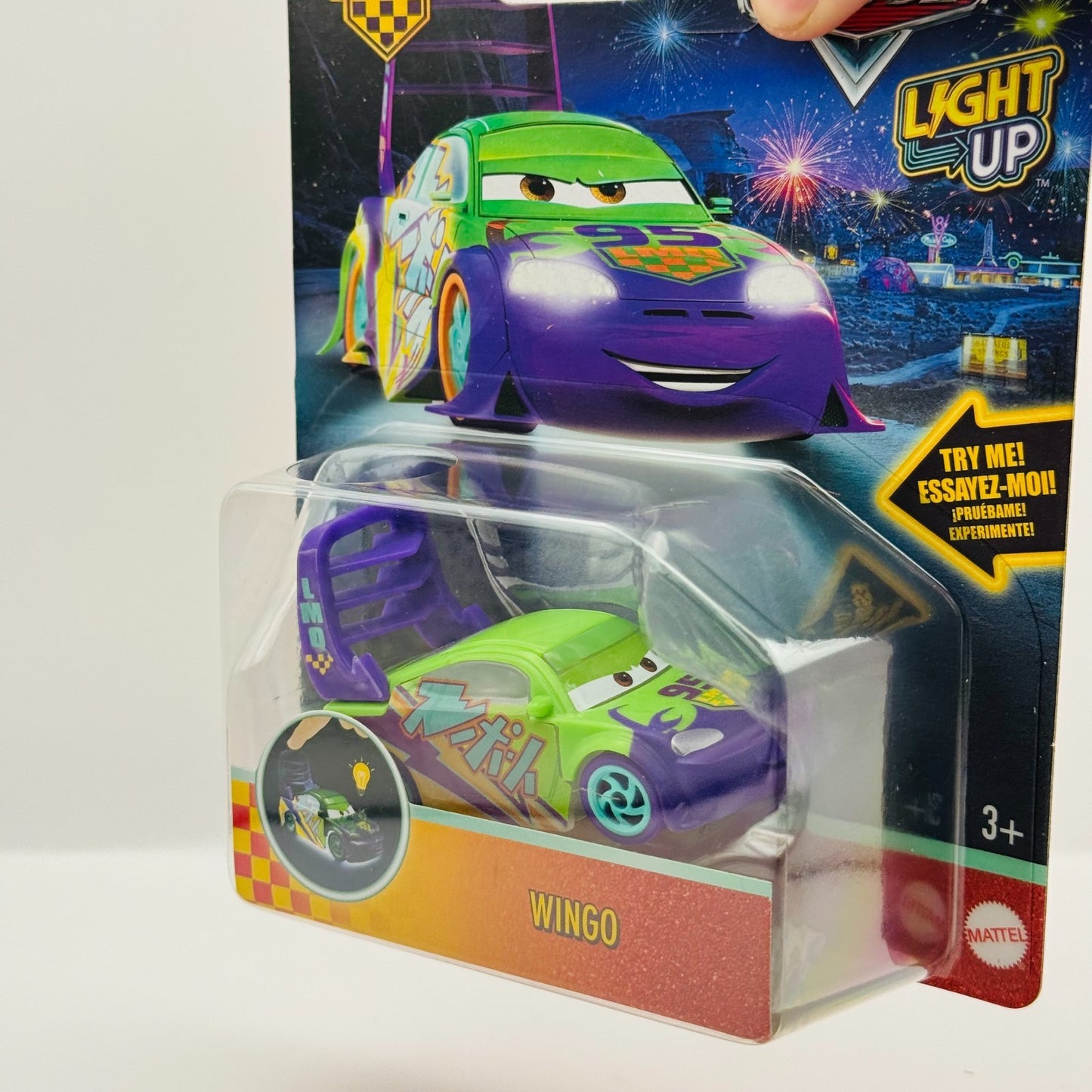 Disney Pixar Cars - RACE TO CELEBRATE LIGHT-UP WINGO - 1:55 Scale