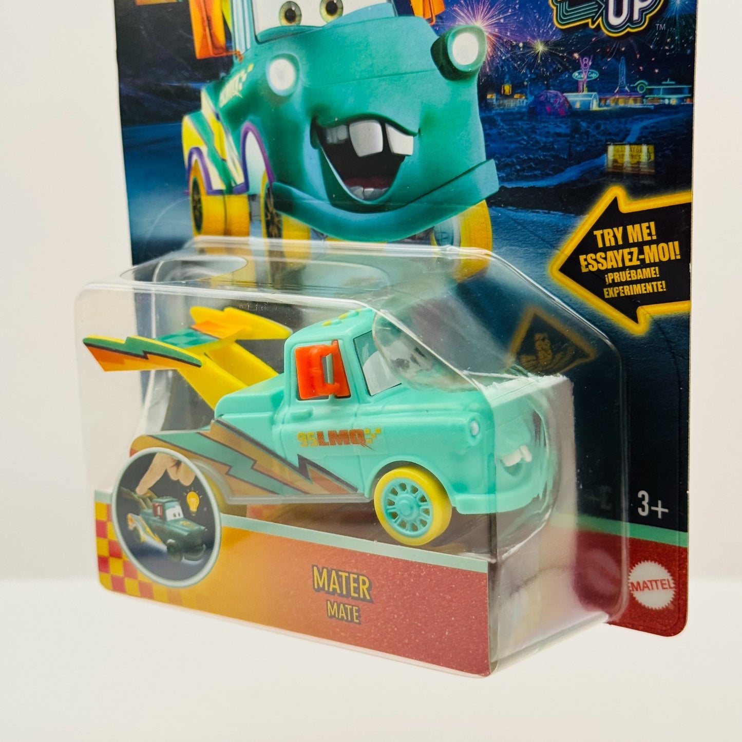 Disney Pixar Cars - RACE TO CELEBRATE LIGHT-UP MATER - 1:55 Scale