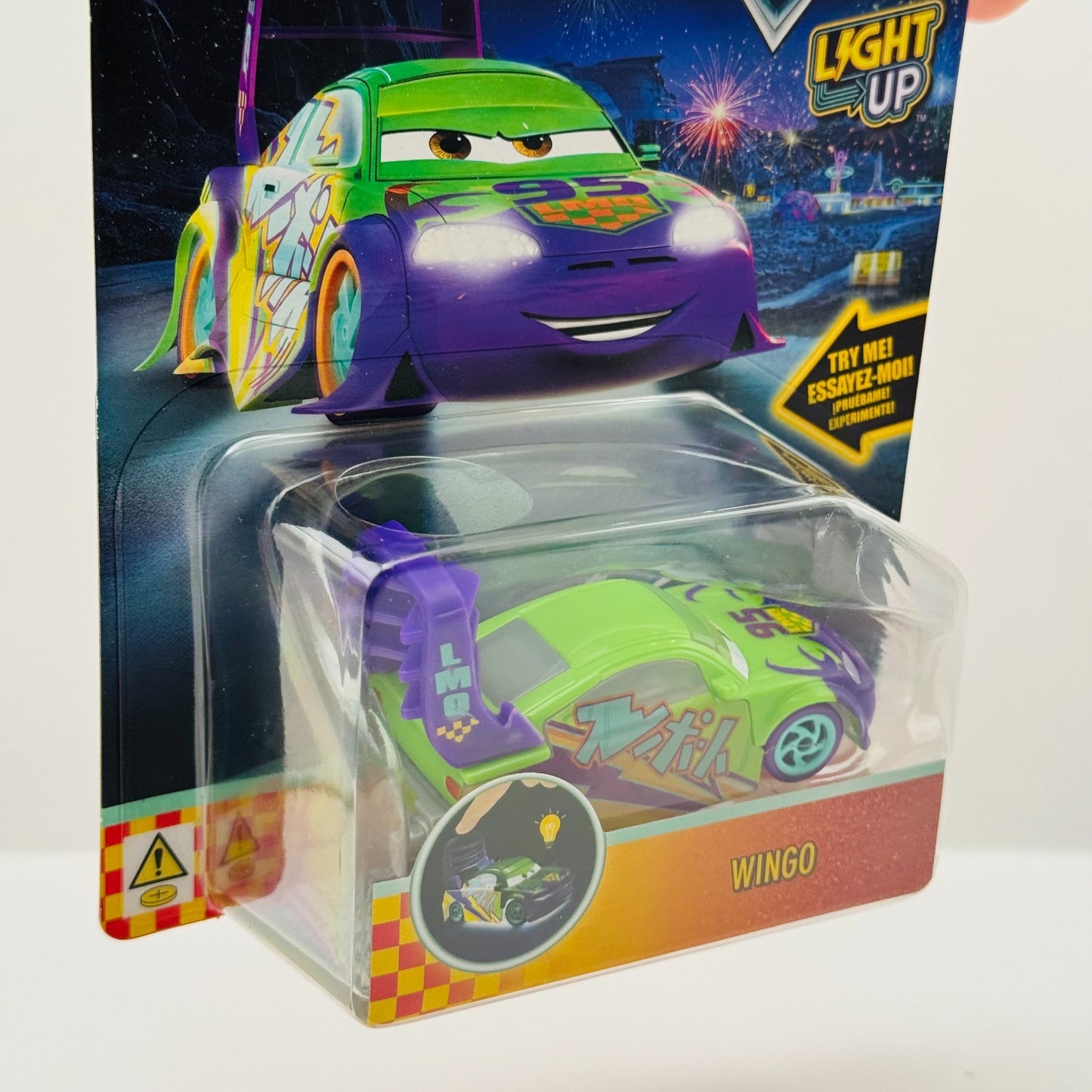 Disney Pixar Cars - RACE TO CELEBRATE LIGHT-UP WINGO - 1:55 Scale