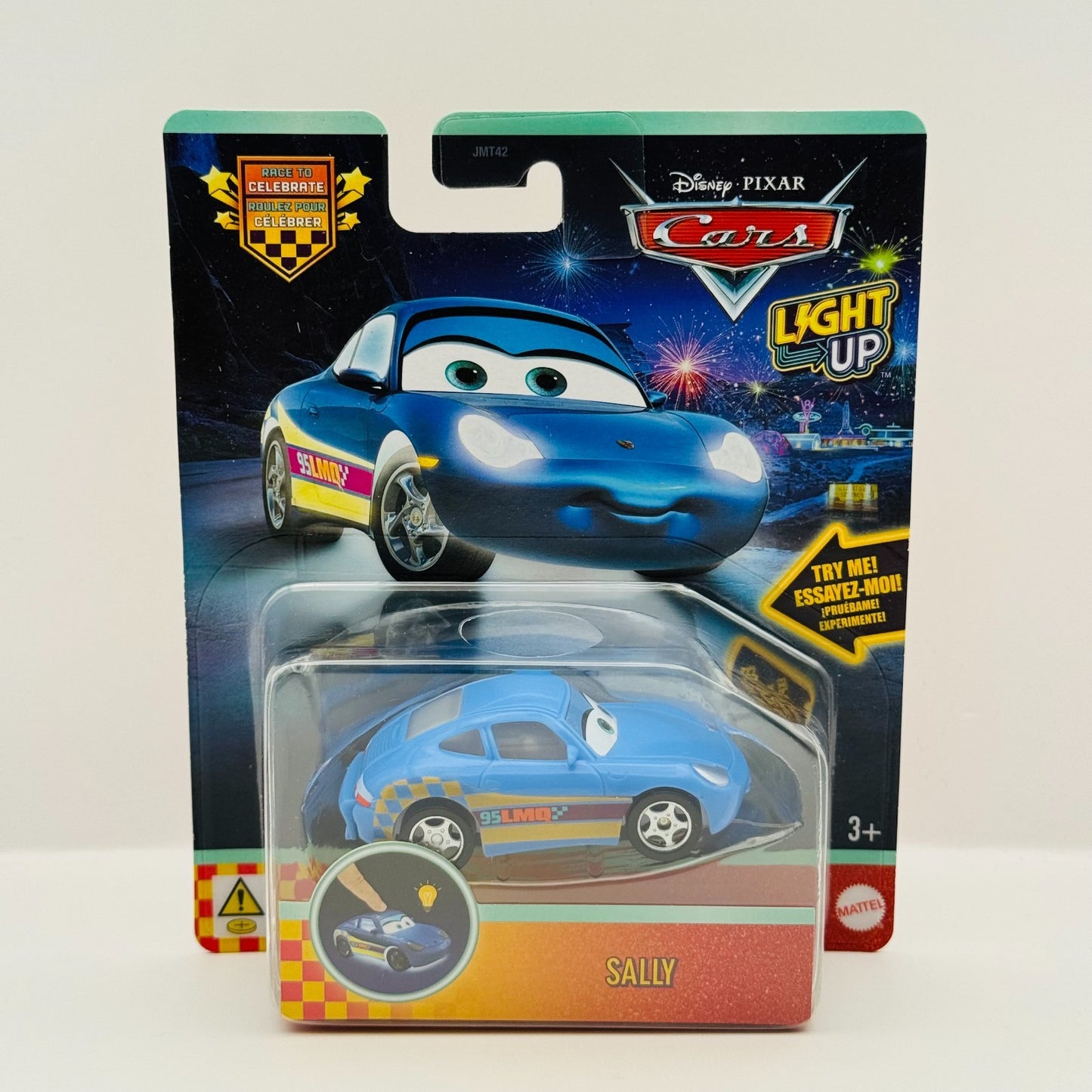 Disney Pixar Cars - RACE TO CELEBRATE LIGHT-UP SALLY - 1:55 Scale