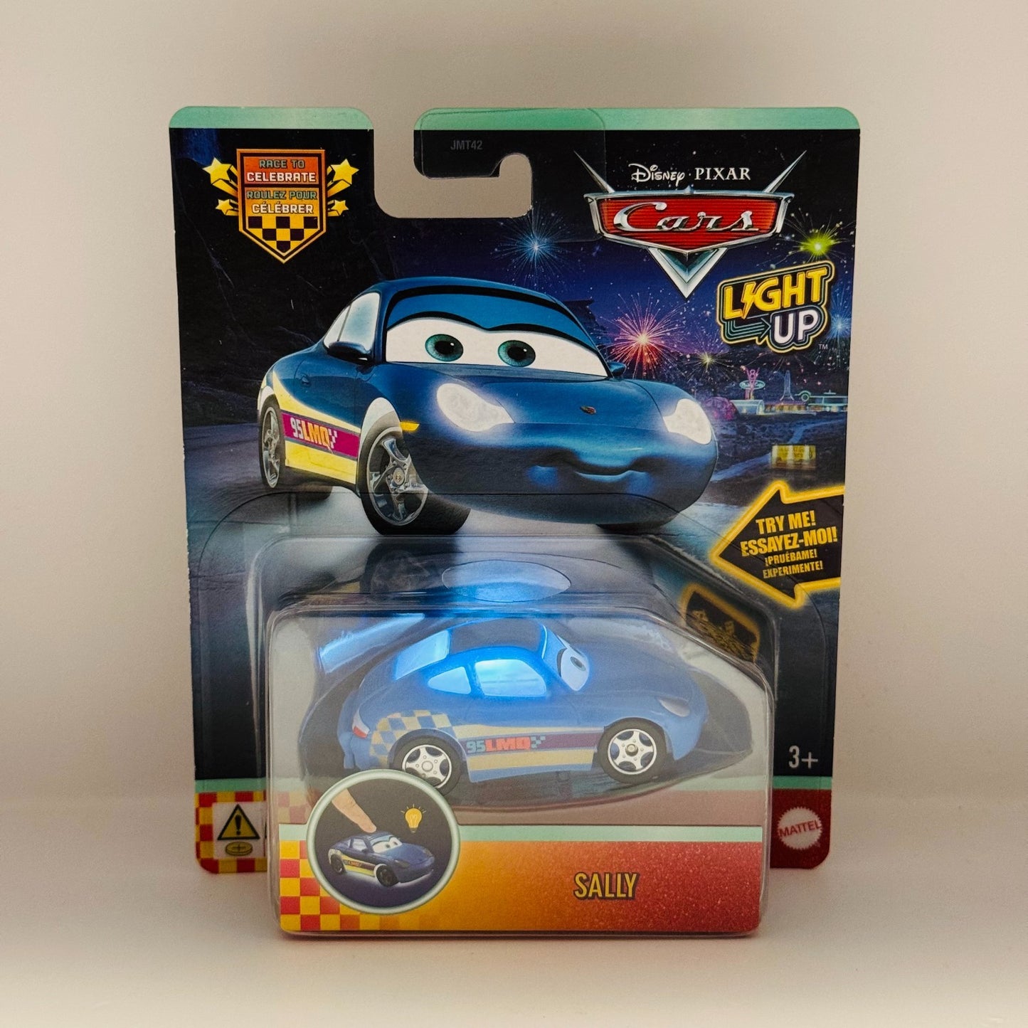 Disney Pixar Cars - RACE TO CELEBRATE LIGHT-UP SALLY - 1:55 Scale