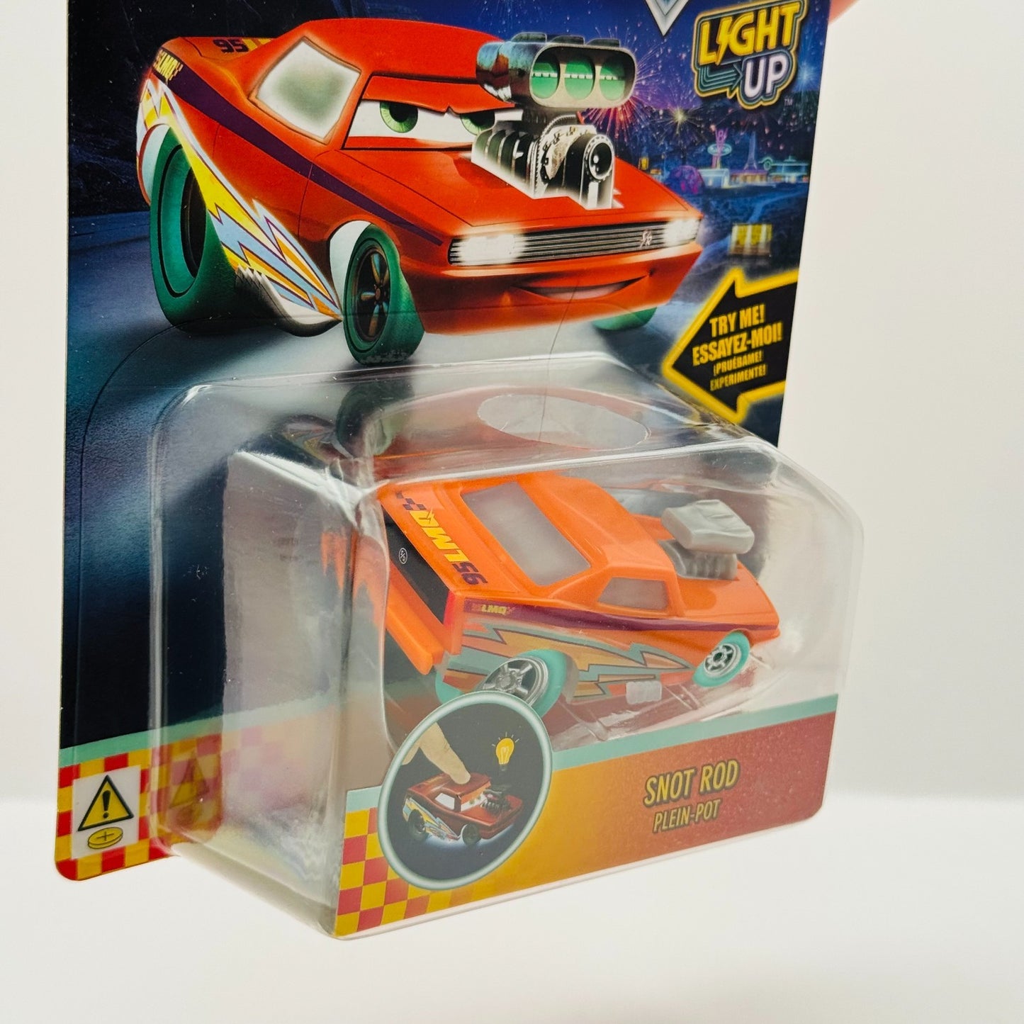 Disney Pixar Cars - RACE TO CELEBRATE LIGHT-UP SNOT ROD - 1:55 Scale