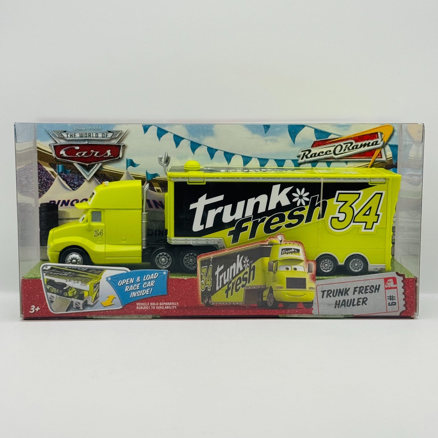 Disney Pixar Cars - TRUNK FRESH HAULER Truck & Trailer 2009 - 1:55 Diecast