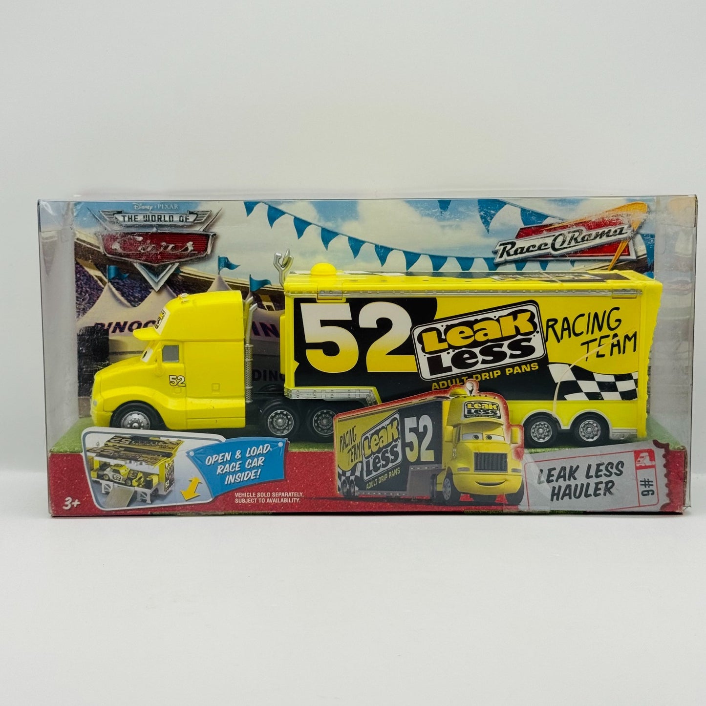 Disney Pixar Cars - LEAK LESS HAULER Truck & Trailer 2009 - 1:55 Diecast