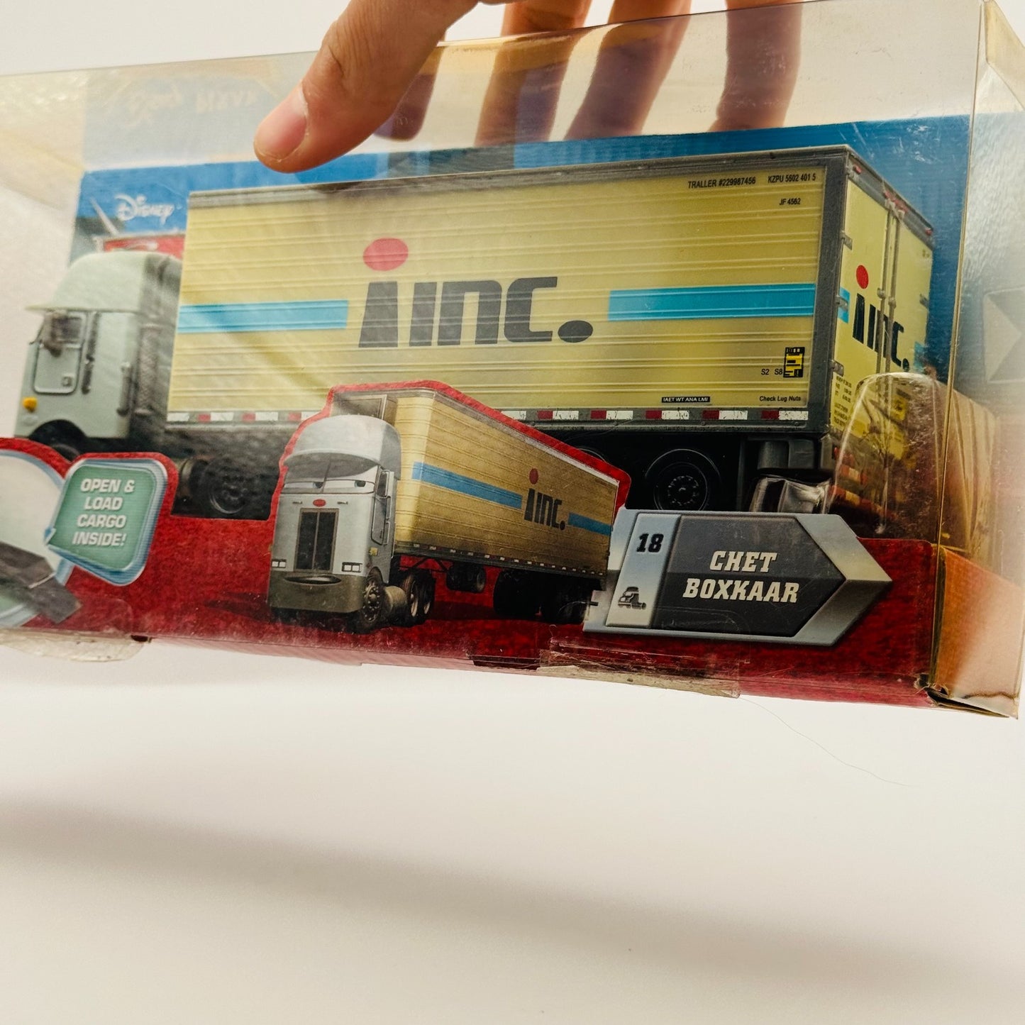 Disney Pixar Cars - CHET BOXXKARR BOXKAAR INC HAULER Truck 2010 - 1:55 Diecast