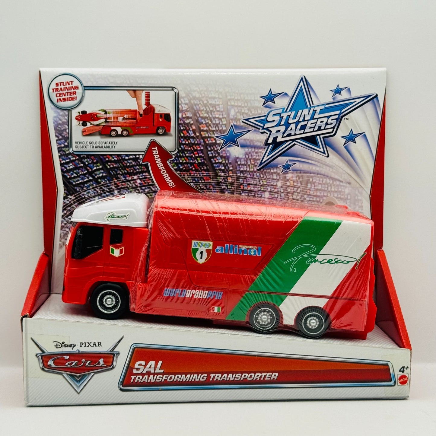 Disney Pixar Cars - SAL FRANCESCO BERNOULLI HAULER Stunt Racers - 1:55 Scale