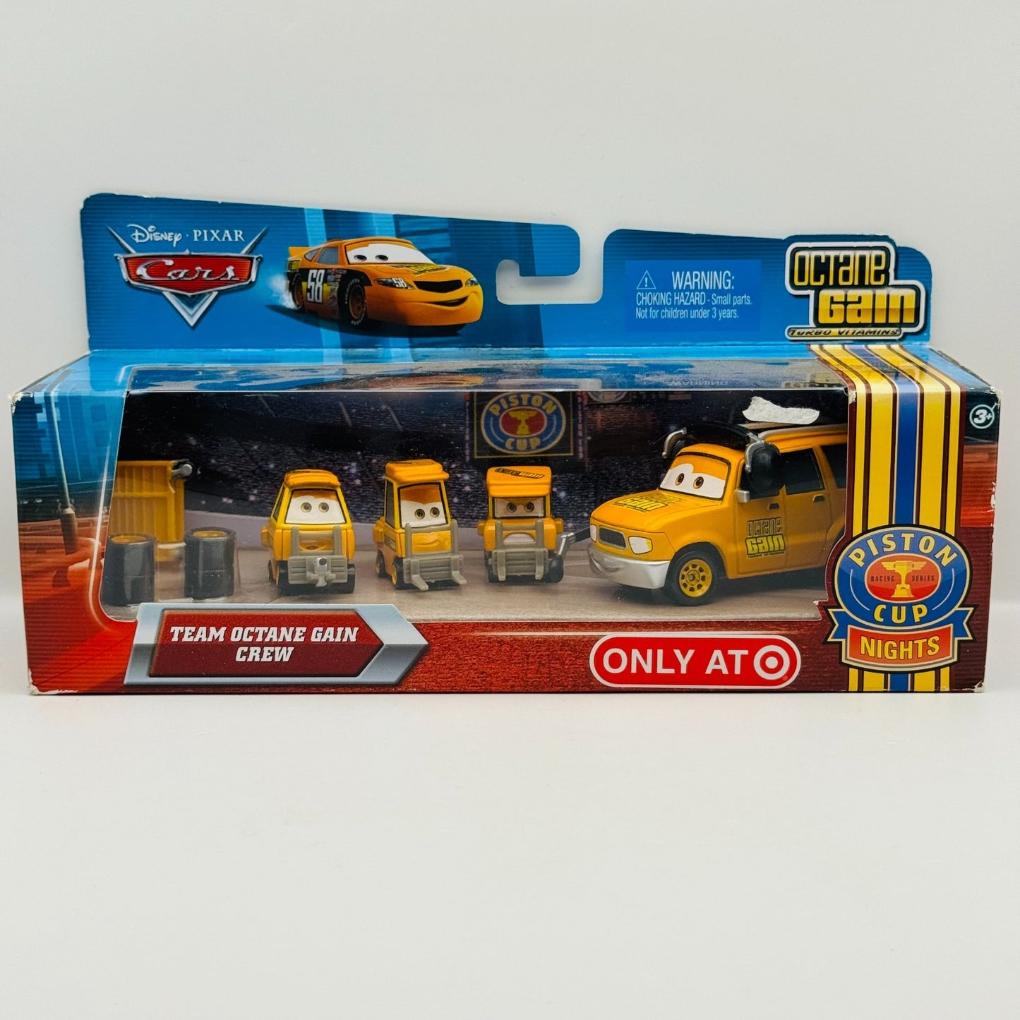 Disney Pixar Cars - TEAM OCTANE GAIN CREW CHIEF & 3 PITTYS PIT CREW 1:55 Diecast