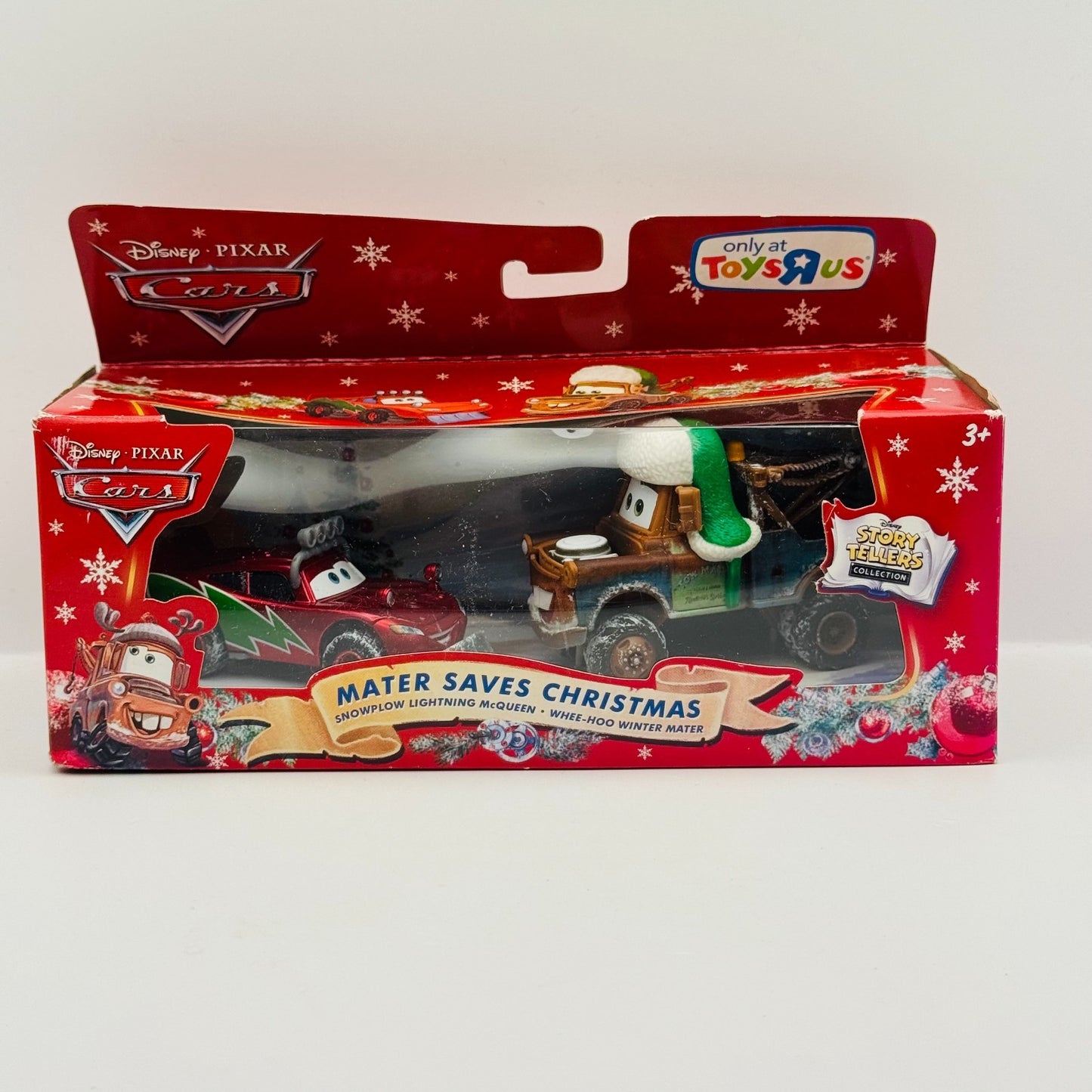 Disney Pixar Cars - MATER SAVES CHRISTMAS SNOWPLOW MCQUEEN WHEE-HOO 1:55 Diecast