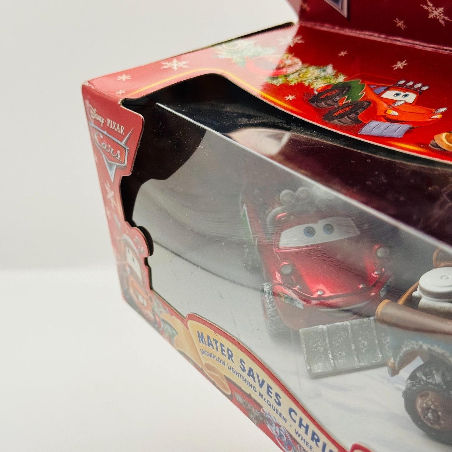 Disney Pixar Cars - MATER SAVES CHRISTMAS SNOWPLOW MCQUEEN WHEE-HOO 1:55 Diecast