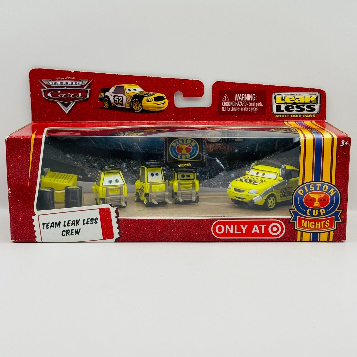 Disney Pixar Cars - TEAM LEAK LESS CREW CHIEF & 3 PITTYS PIT CREW - 1:55 Diecast