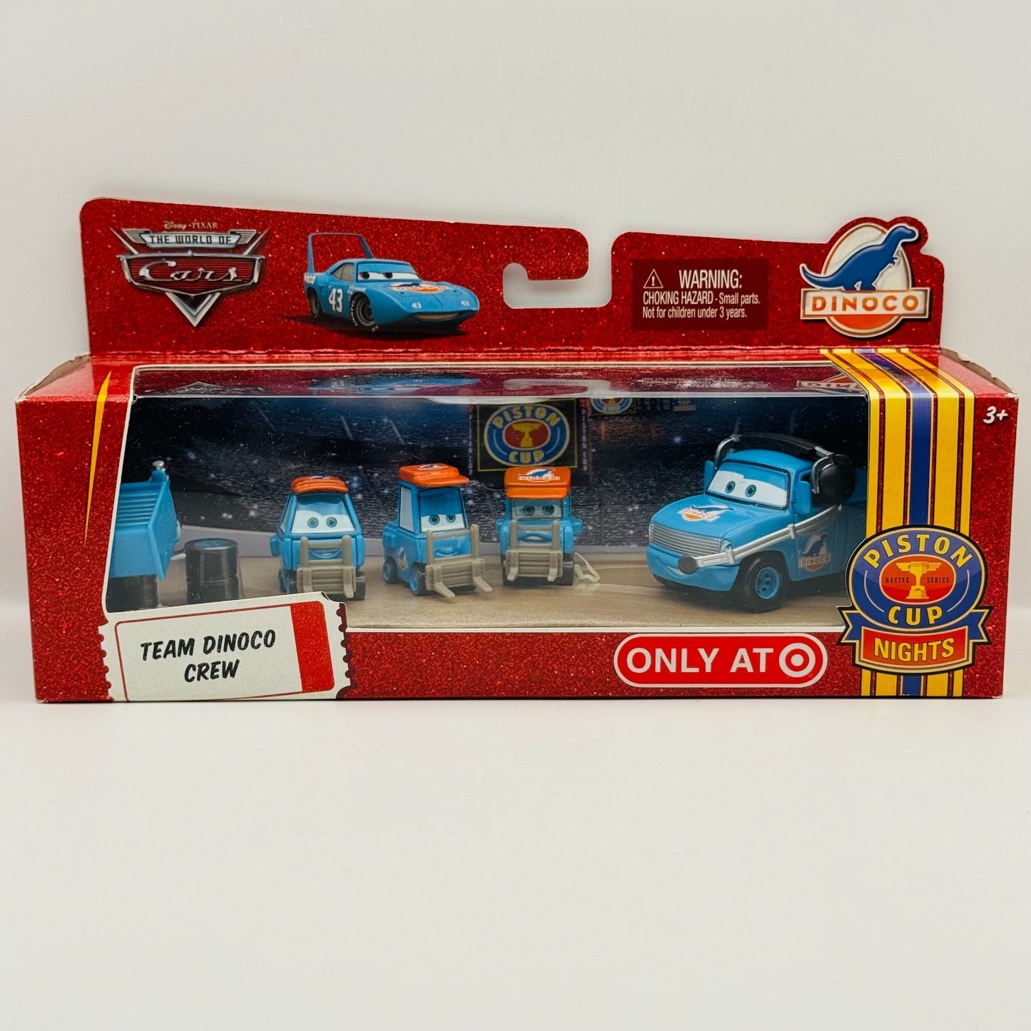 Disney Pixar Cars - TEAM DINOCO CREW CHIEF & 3 PITTYS PIT CREW SET -1:55 Diecast