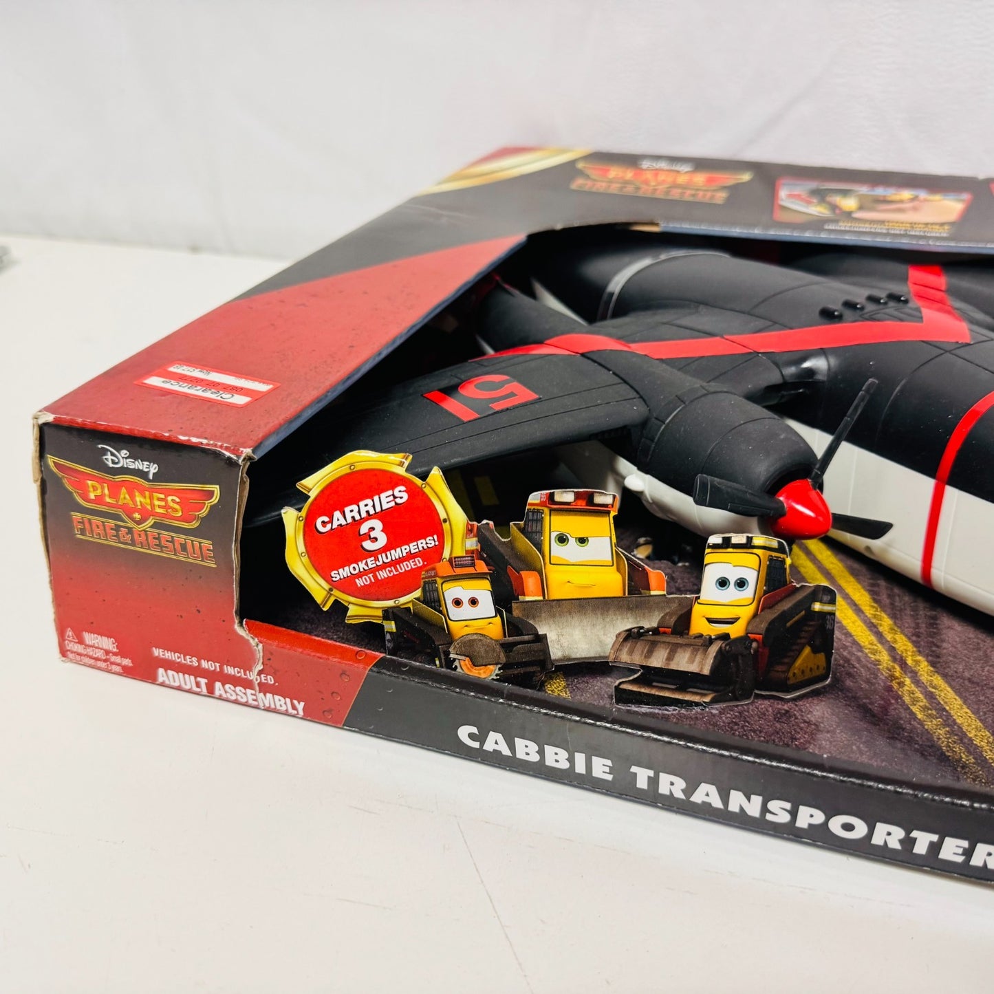Disney Planes & Pixar Cars - CABBIE MCHALE TRANSPORTER Fire & Rescue -1:55 Scale