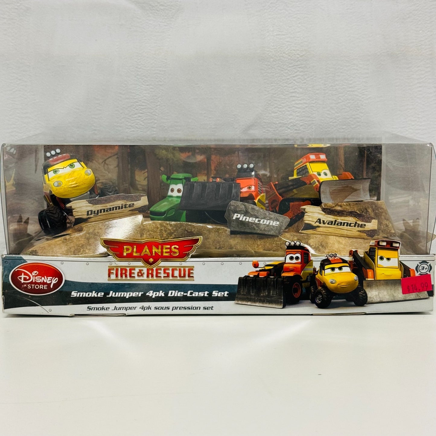 Disney Planes & Pixar Cars - FIRE & RESCUE SMOKEJUMPER 4-PK DOE - 1:43 Diecast
