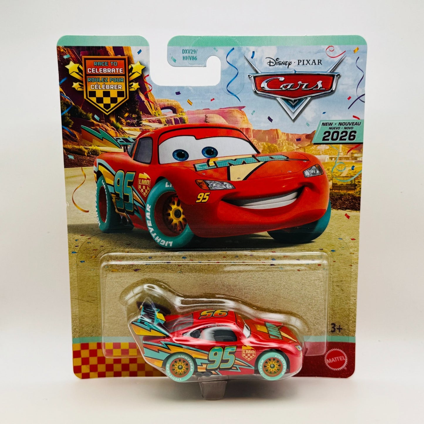 Disney Pixar Cars - RACE TO CELEBRATE LIGHTNING MCQUEEN 20th 2026 - 1:55 Diecast