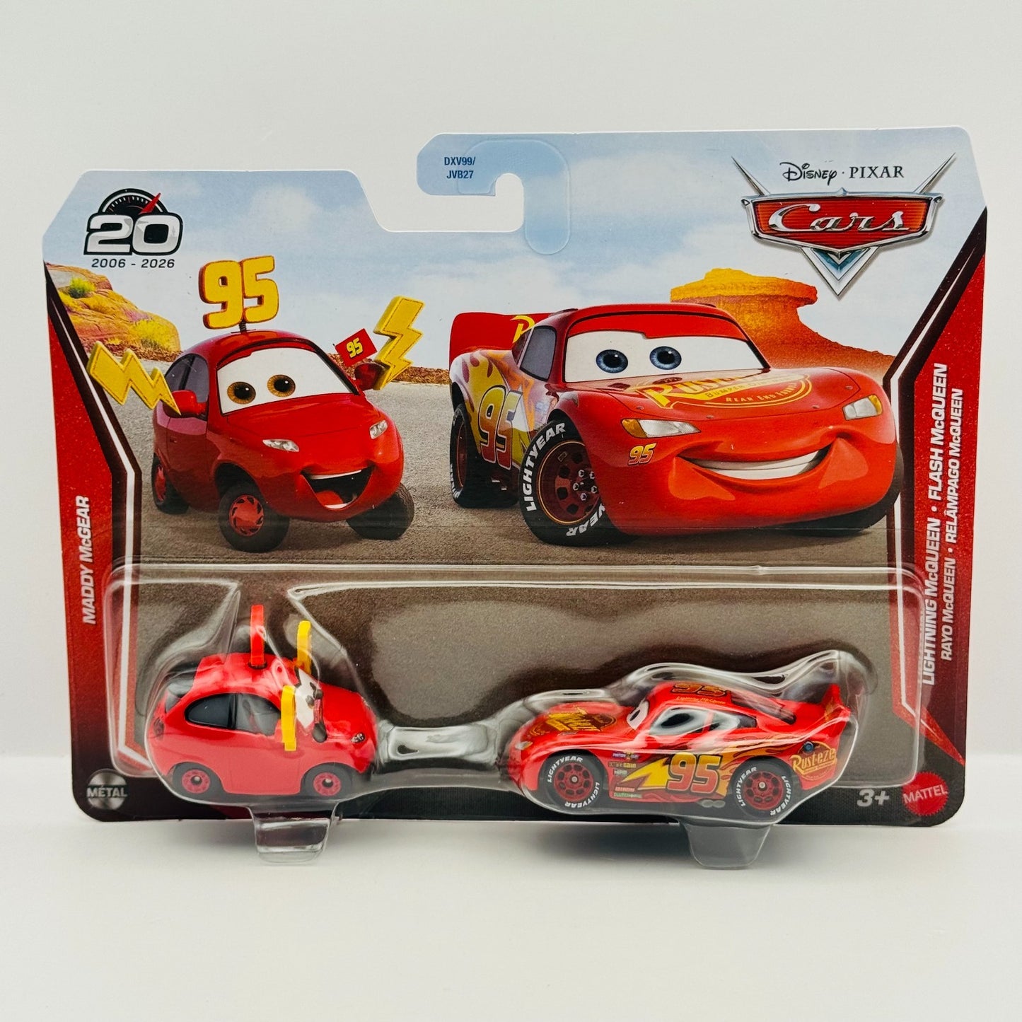 Disney Pixar Cars - MADDY MCGEAR & CARS 3 MCQUEEN *Vietnam* - 1:55 Diecast
