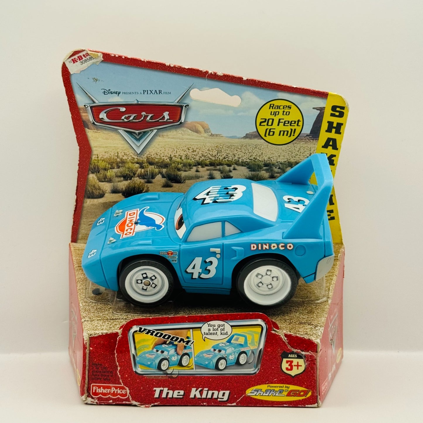 Disney Pixar Cars - SHAKE N GO - THE KING - Fisher Price 2006