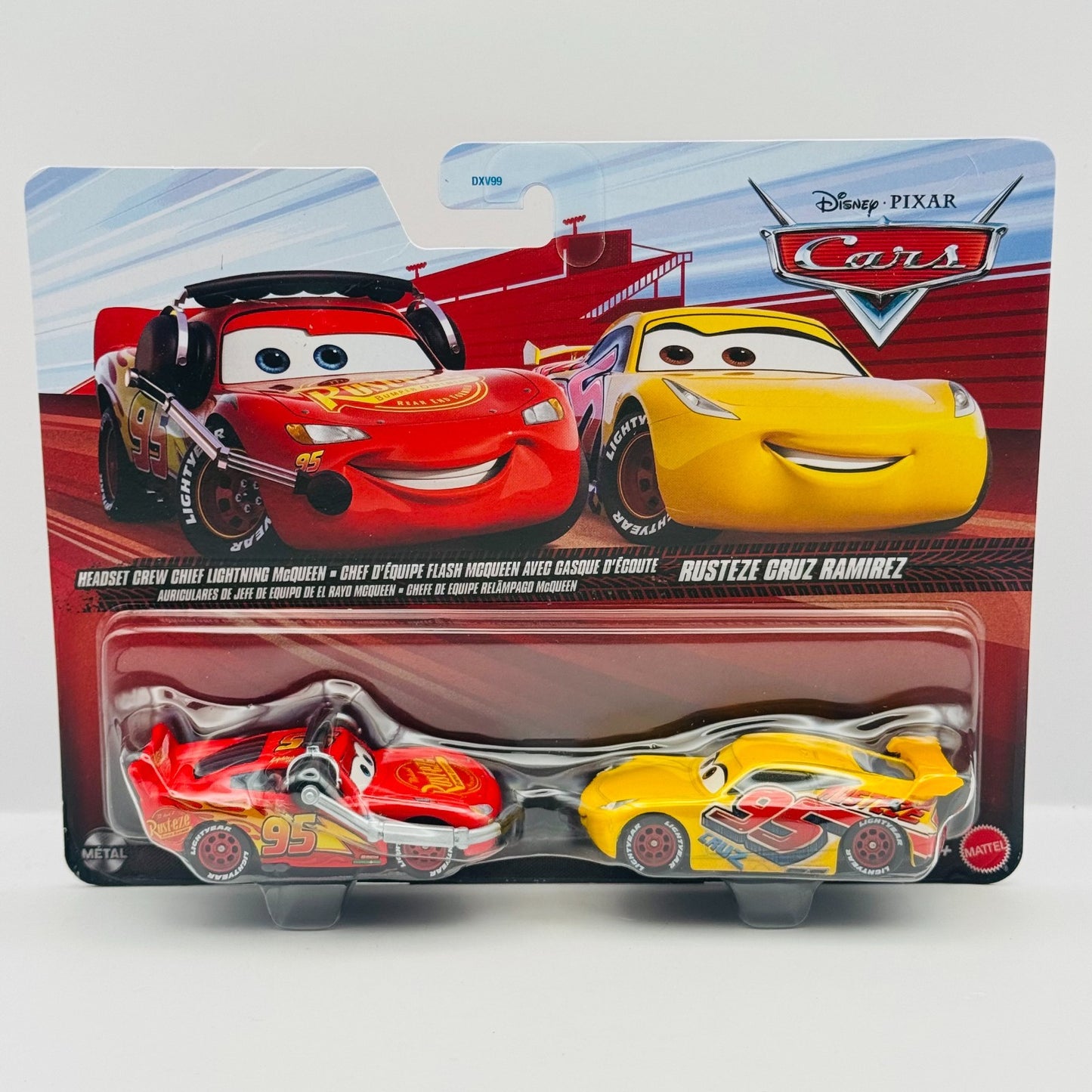 Disney Pixar Cars - HEADSET CREW CHIEF MCQUEEN Custom Expression - 1:55 Diecast