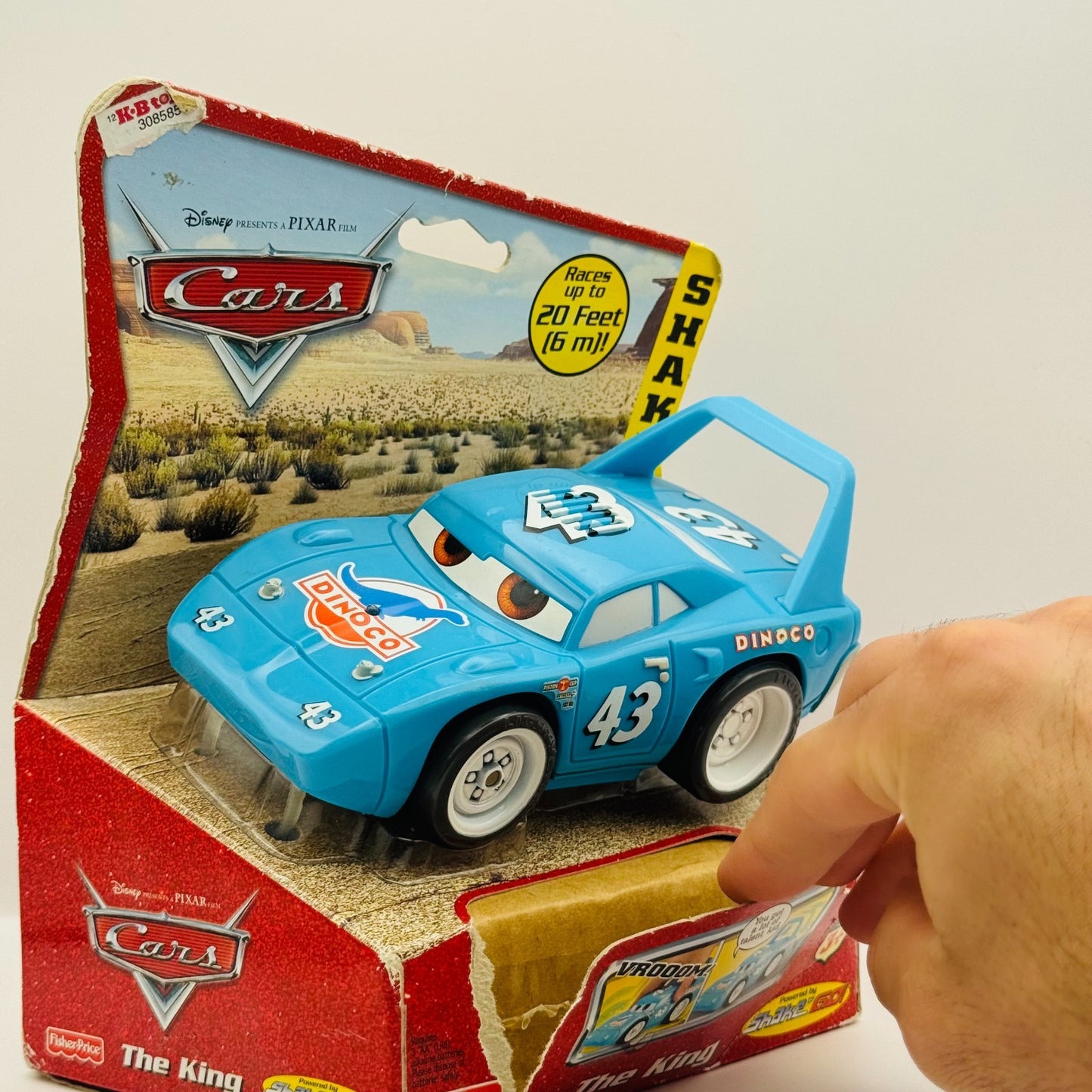 Disney Pixar Cars - SHAKE N GO - THE KING - Fisher Price 2006