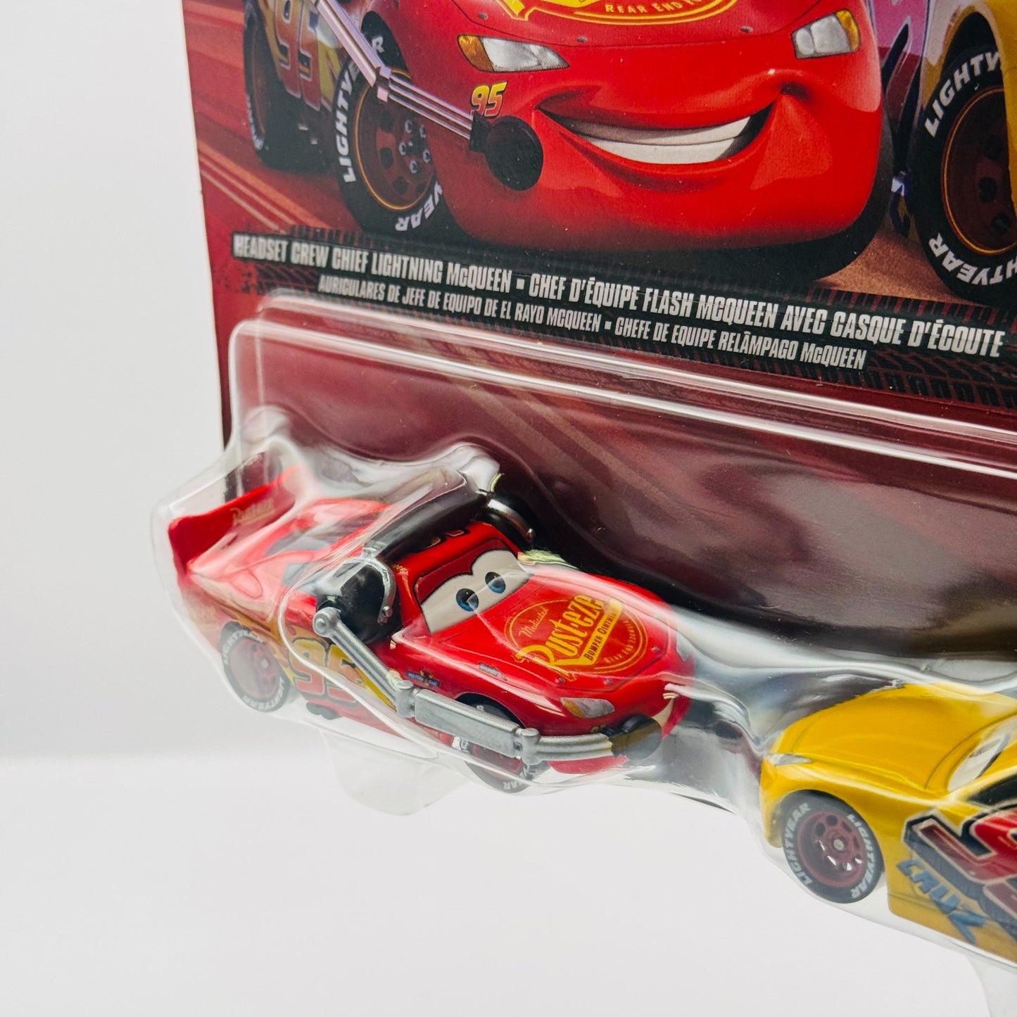 Disney Pixar Cars - HEADSET CREW CHIEF MCQUEEN Custom Expression - 1:55 Diecast