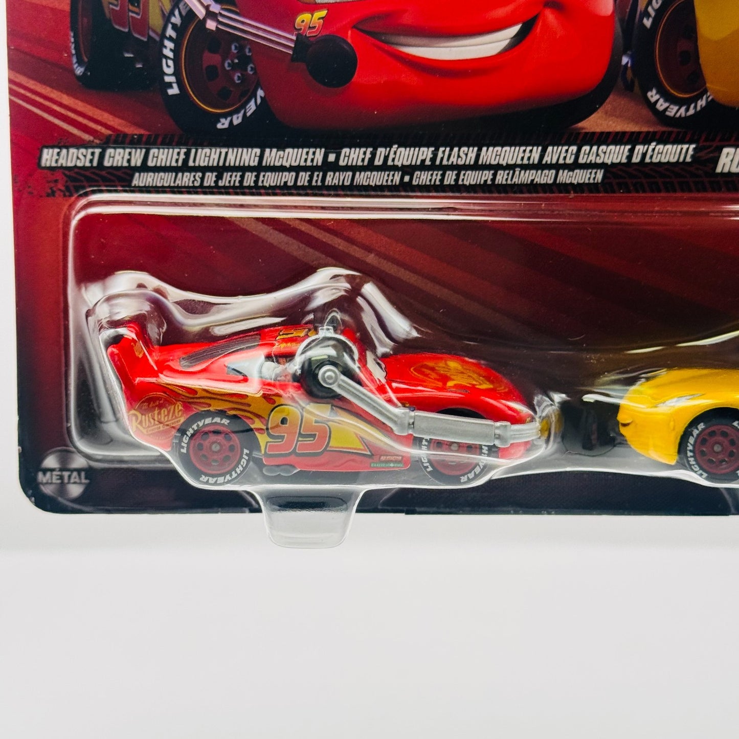 Disney Pixar Cars - HEADSET CREW CHIEF MCQUEEN Custom Expression - 1:55 Diecast