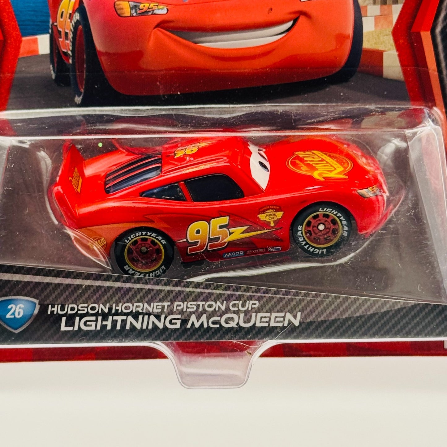 Disney Pixar Cars - HHPC HUDSON HORNET PISTON CUP MCQUEEN Cars 2 - 1:55 Diecast