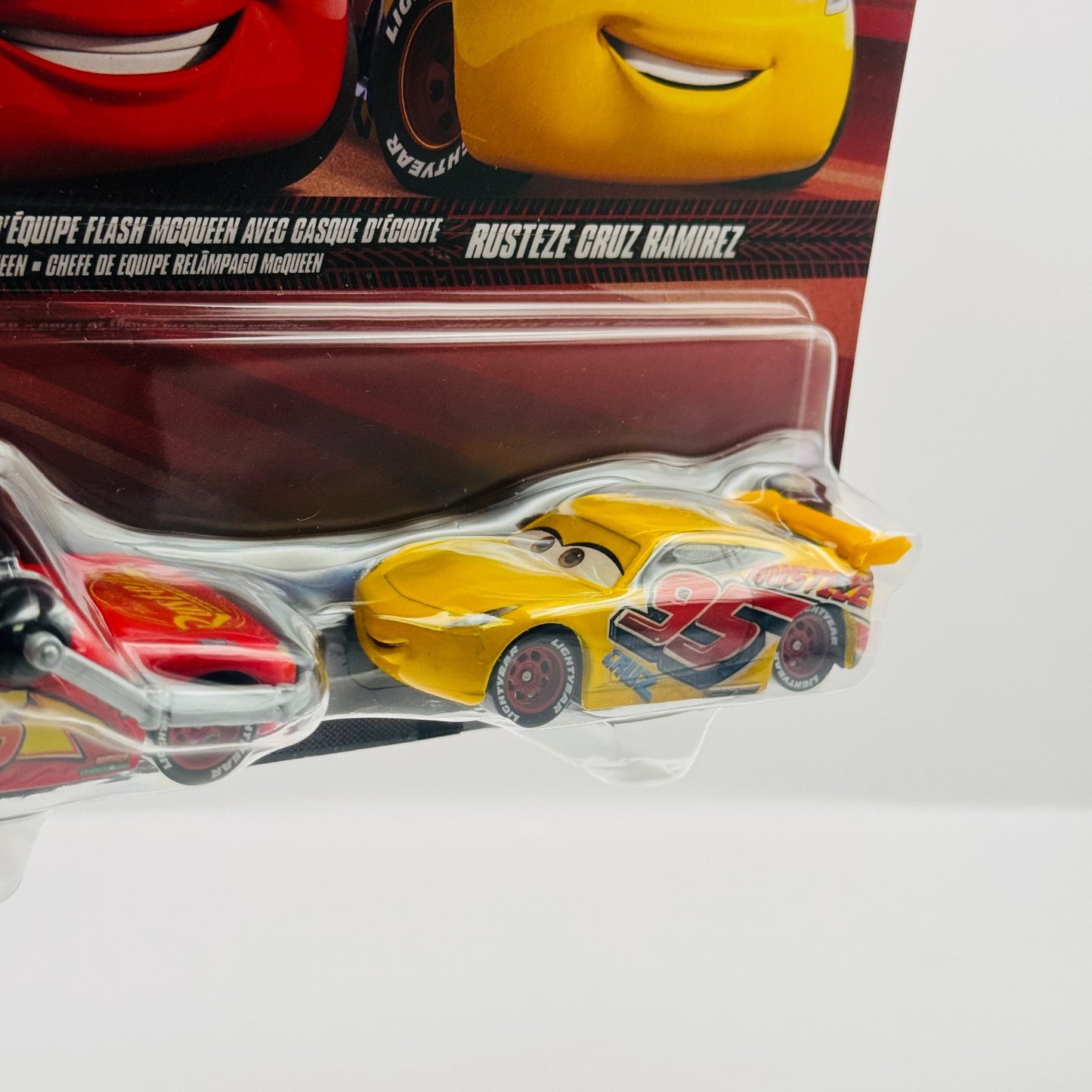Disney Pixar Cars - HEADSET CREW CHIEF MCQUEEN Custom Expression - 1:55 Diecast