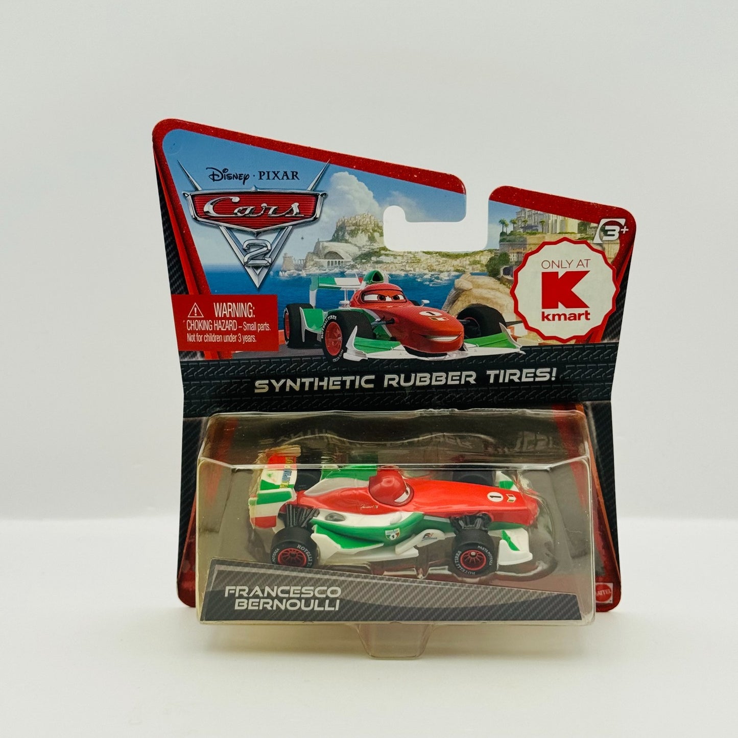 Disney Pixar Cars - FRANCESCO BERNOULLI RUBBER TIRES Cars 2 2011 - 1:55 Diecast