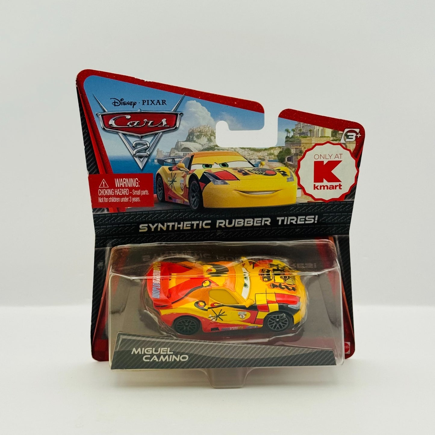 Disney Pixar Cars - MIGUEL CAMINO RUBBER TIRES Cars 2 2011 - 1:55 Diecast