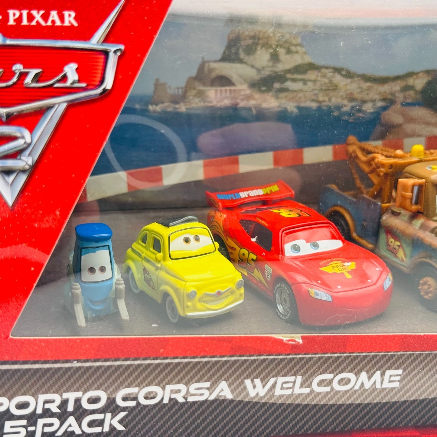 Disney Pixar Cars - PORTO CORSA WELCOME 5-PACK PARTY WHEELS Cars 2 1:55 Diecast