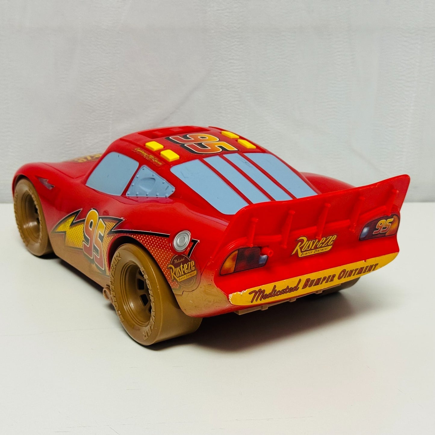Disney Pixar Cars - LARGE 14" DIRT TRACK MCQUEEN *NON-WORKING* - 1:18 Scale