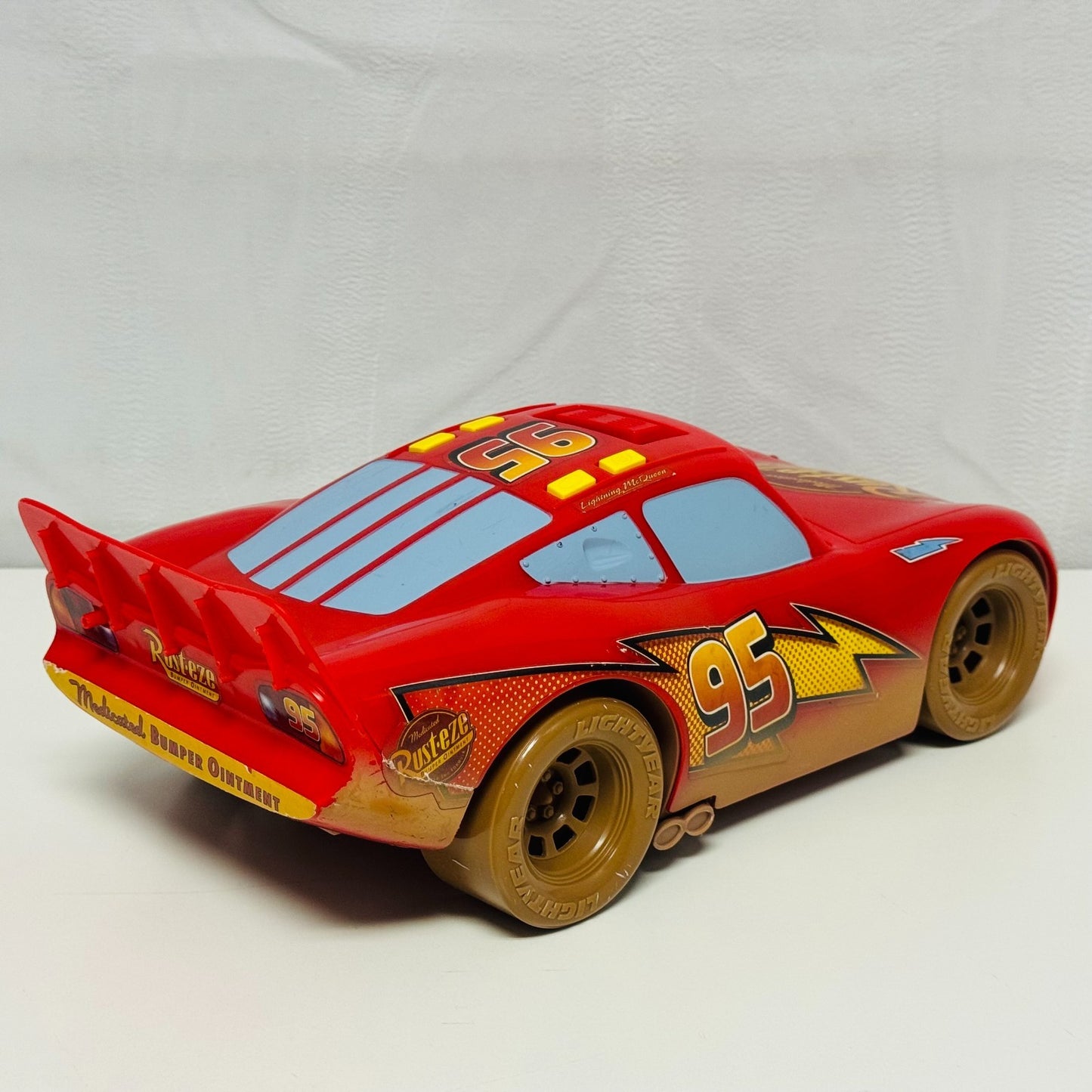 Disney Pixar Cars - LARGE 14" DIRT TRACK MCQUEEN *NON-WORKING* - 1:18 Scale