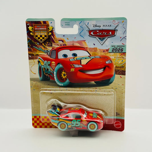 Disney Pixar Cars - RACE TO CELEBRATE LIGHTNING MCQUEEN 20TH 2026 - 1:55 Diecast