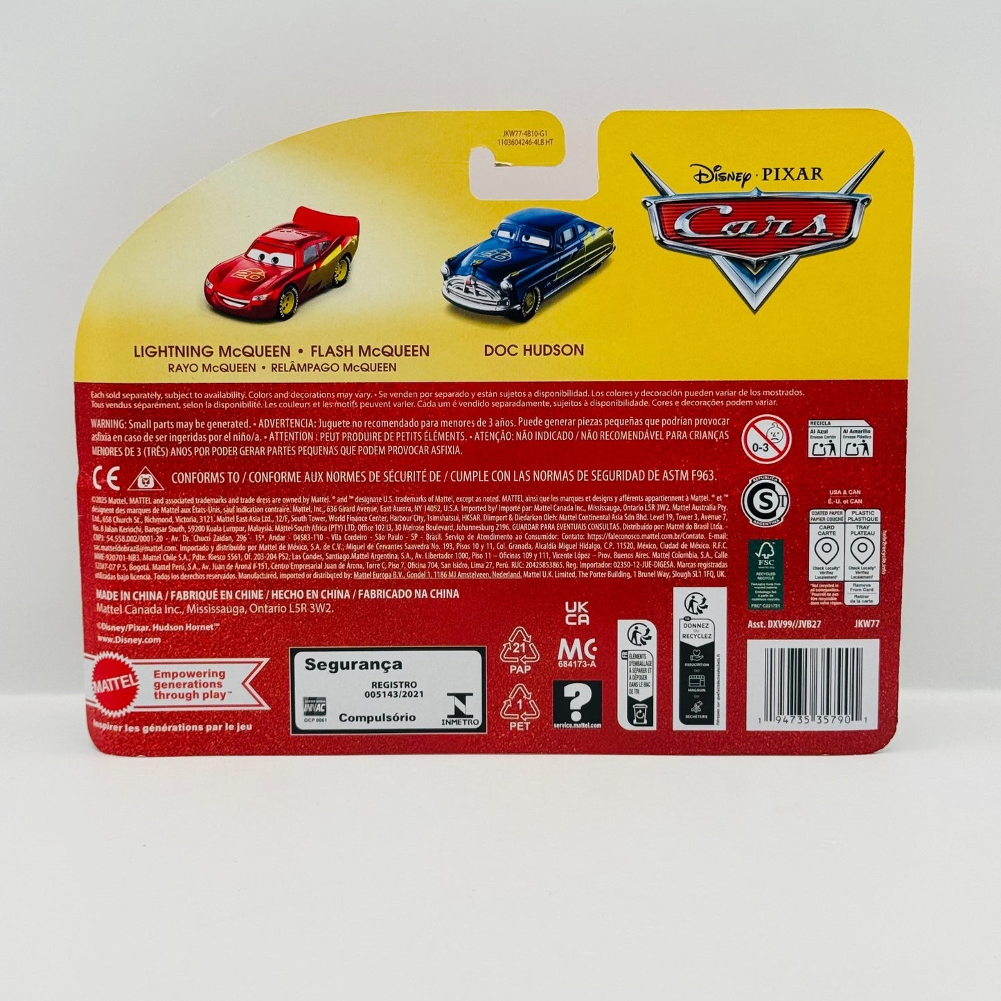 Disney Pixar Cars - 20TH ANNIVERSARY METALLIC MCQUEEN & DOC 2026 - 1:55 Diecast