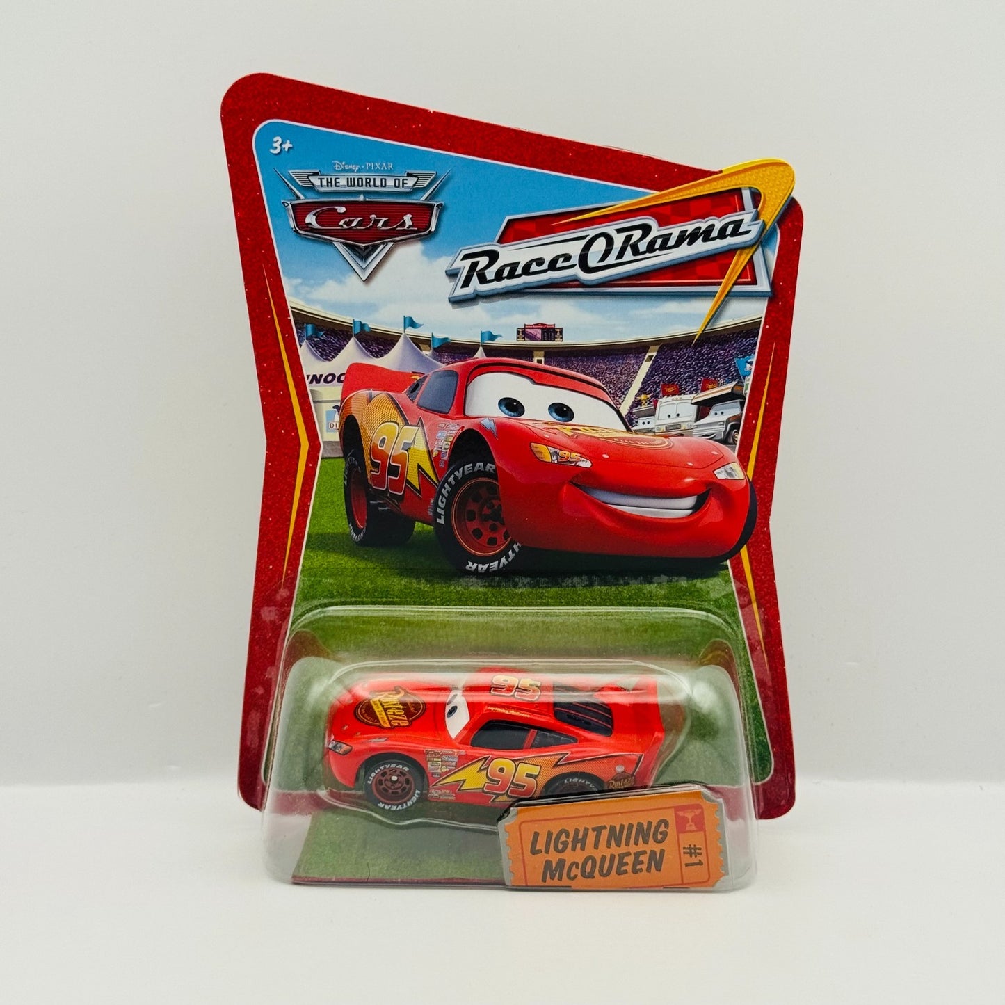 Disney Pixar Cars - LIGHTNING MCQUEEN #1 Race O Rama 2009 - 1:55 Diecast