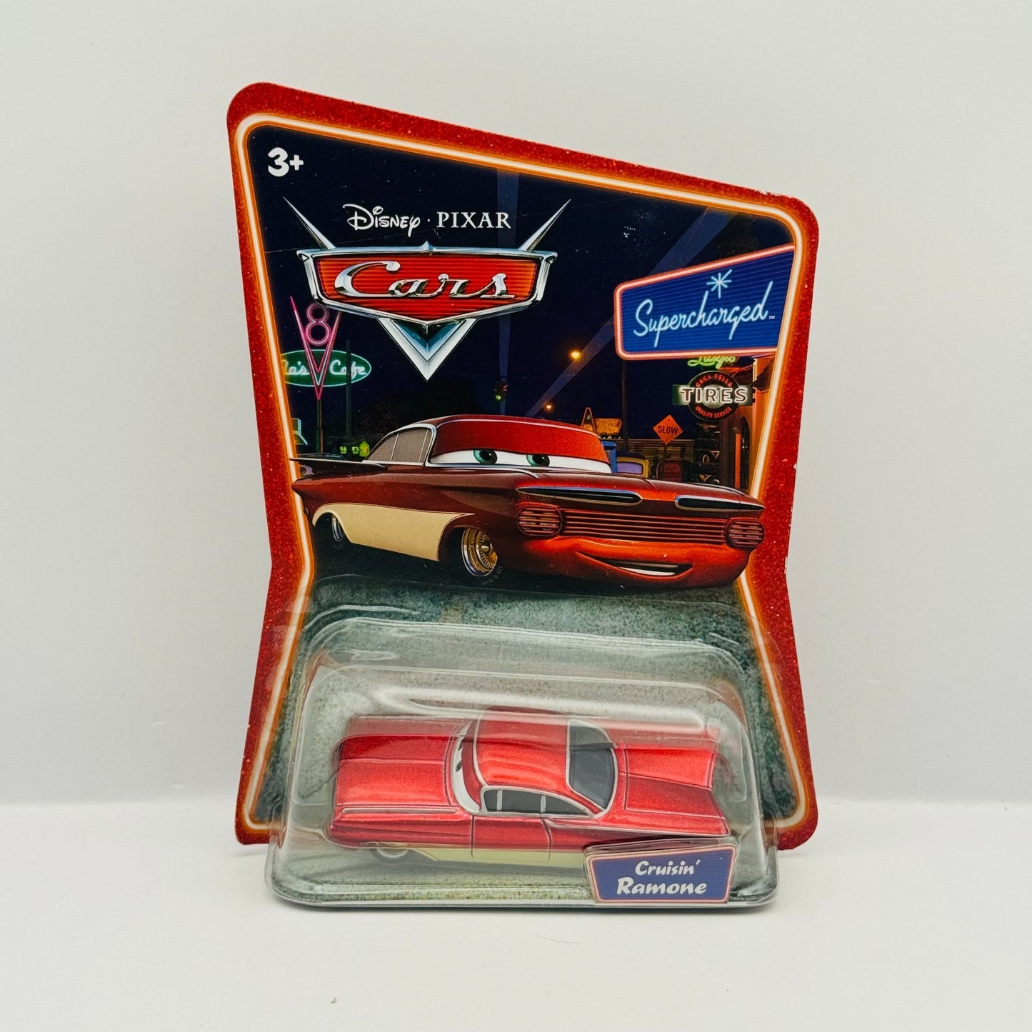 Disney Pixar Cars - OLD SCHOOL CRUISIN’ RAMONE Supercharged 2007 - 1:55 Diecast
