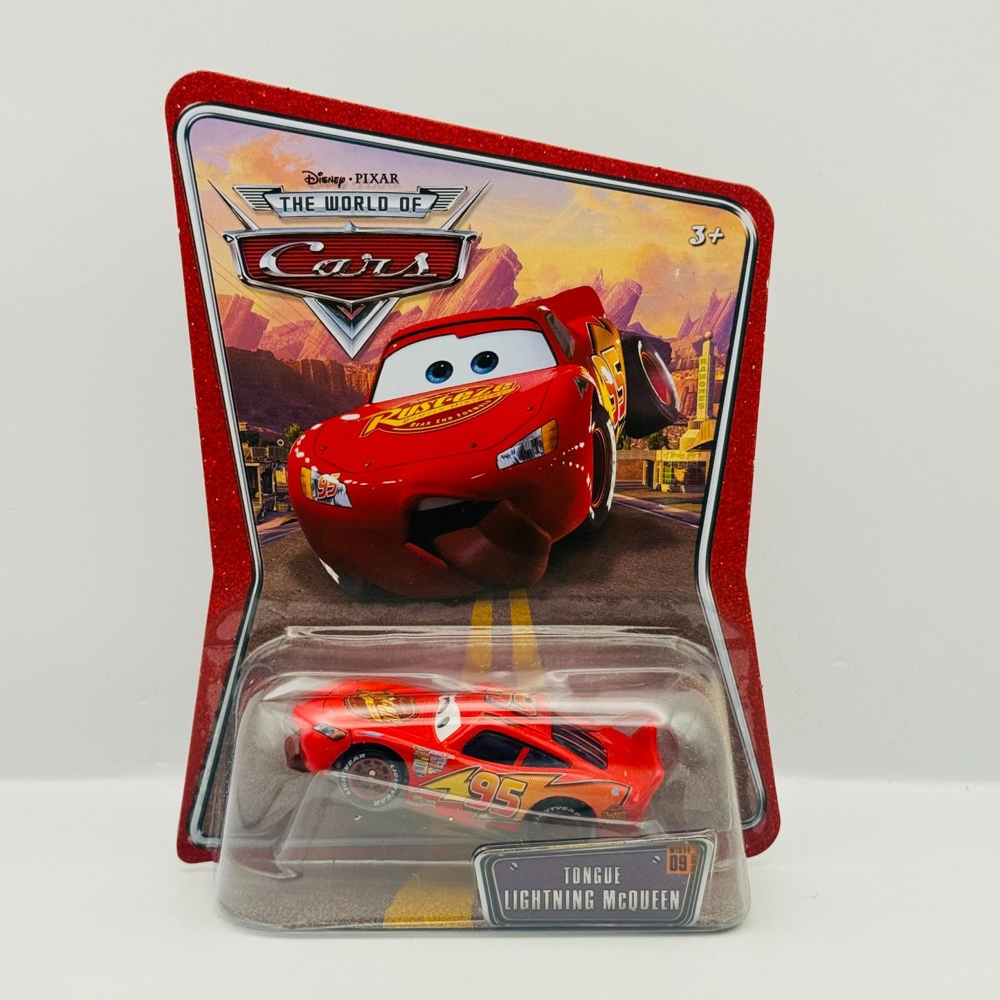 Disney Pixar Cars - TONGUE LIGHTNING MCQUEEN World Of Cars 2008 - 1:55 Diecast