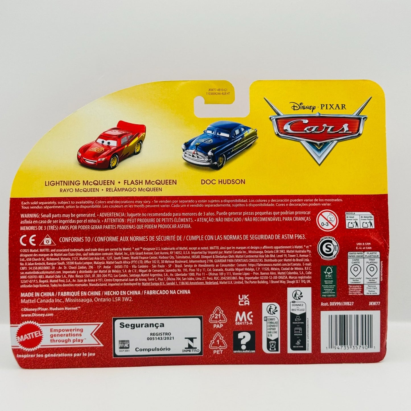 Disney Pixar Cars - 20TH ANNIVERSARY METALLIC MCQUEEN & DOC 2026 - 1:55 Diecast