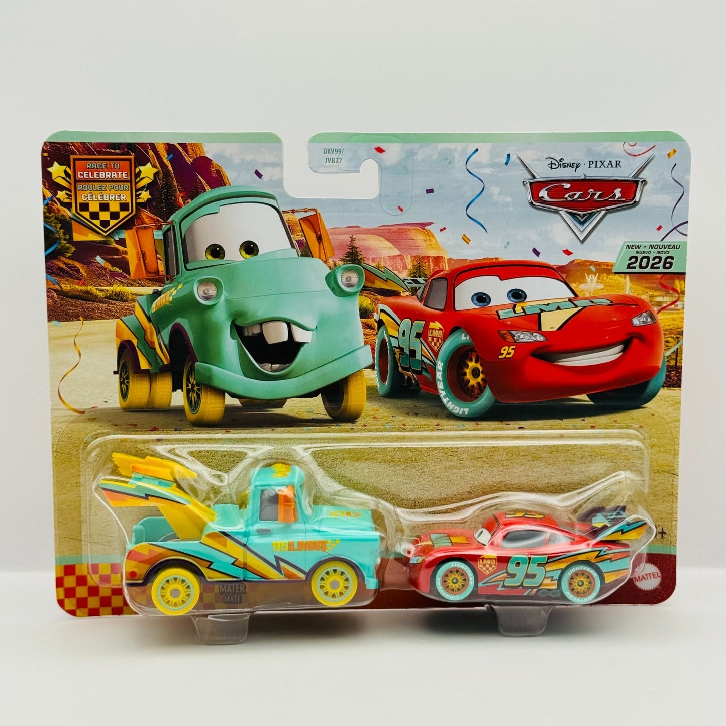 Disney Pixar Cars - RACE TO CELEBRATE MATER & MCQUEEN 20TH 2026 - 1:55 Diecast