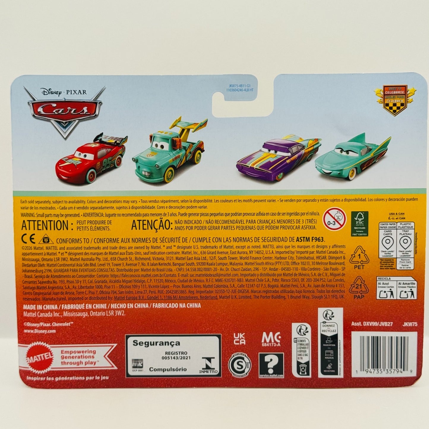 Disney Pixar Cars - RACE TO CELEBRATE MATER & MCQUEEN 20TH 2026 - 1:55 Diecast